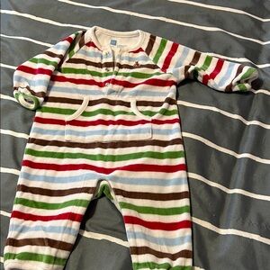 GAP Multicolor Striped Velour Childs one-piece